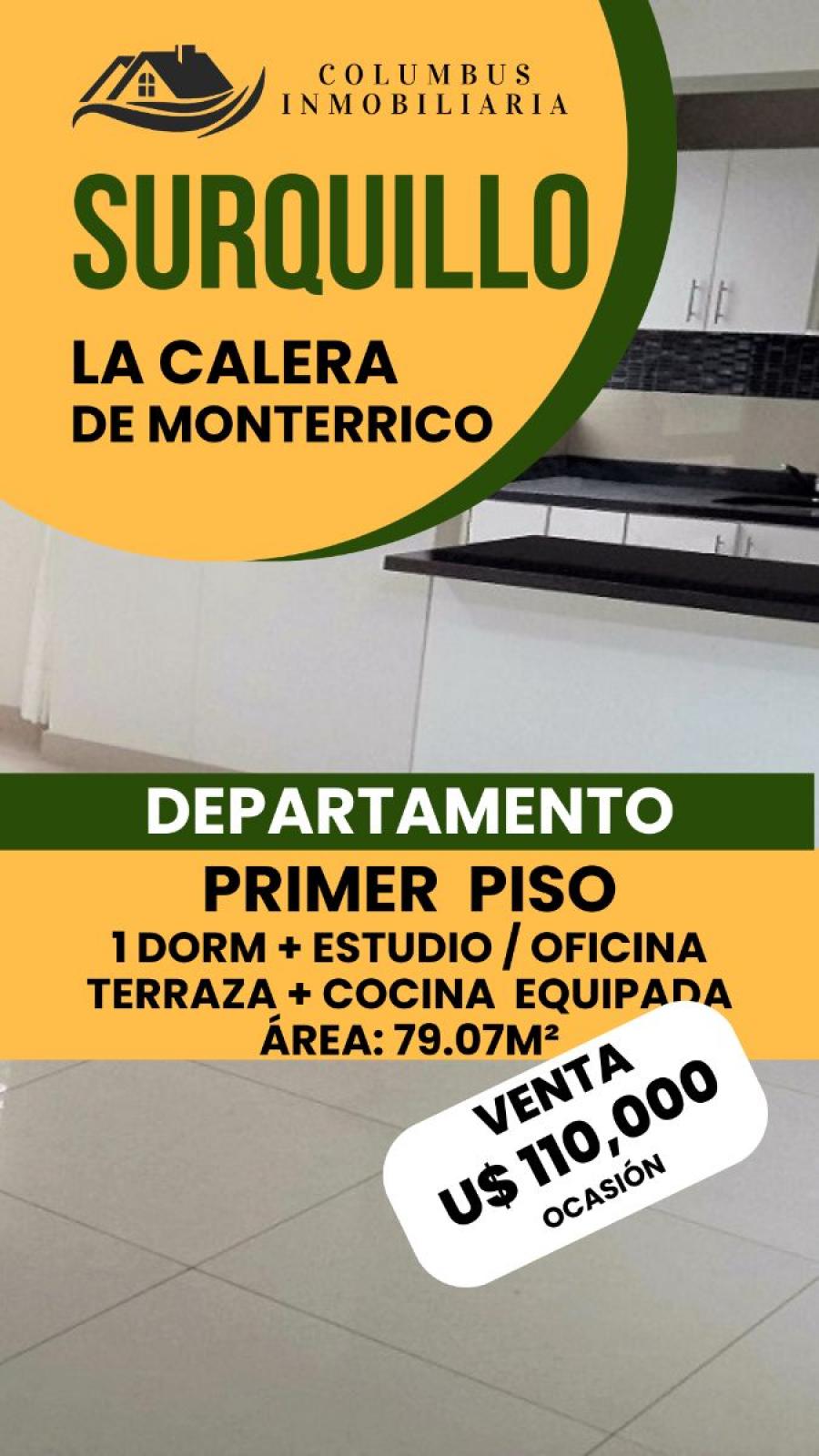 Foto Departamento en Venta en LA CALERA, Surquillo, Lima - U$D 110.000 - DEV38638 - BienesOnLine