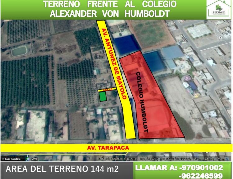 Foto Terreno en Venta en GREGORIO ALBARRACIN, Tacna, Tacna - U$D 28.000 - TEV22055 - BienesOnLine