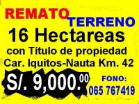 Terreno en Venta en 24 de octubre Iquitos