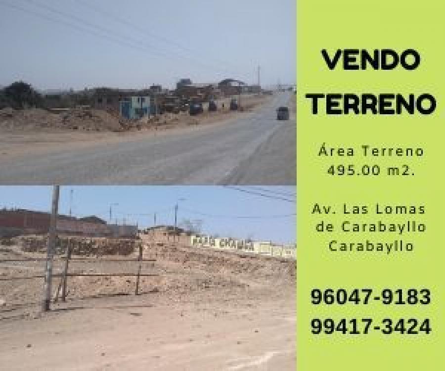 Foto Terreno en Venta en carabayllo, Av. Lomas de Carabayllo, Lima - U$D 180.000 - TEV29775 - BienesOnLine