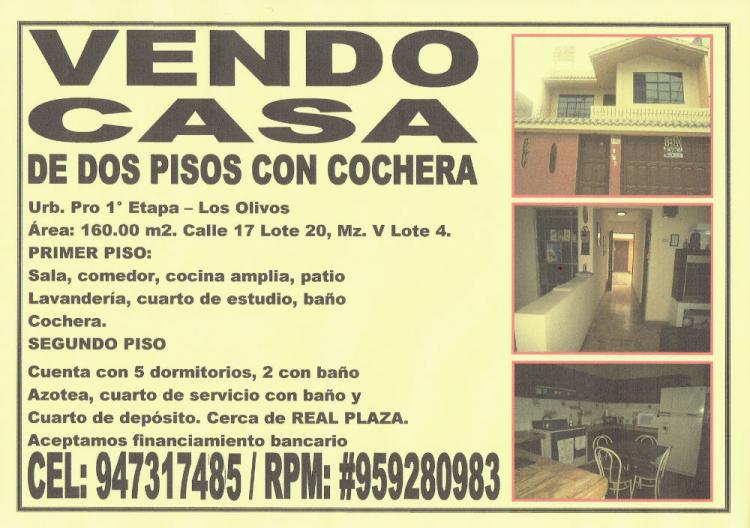 Foto Casa en Venta en Los Olivos, Lima - U$D 240.000 - CAV20036 - BienesOnLine
