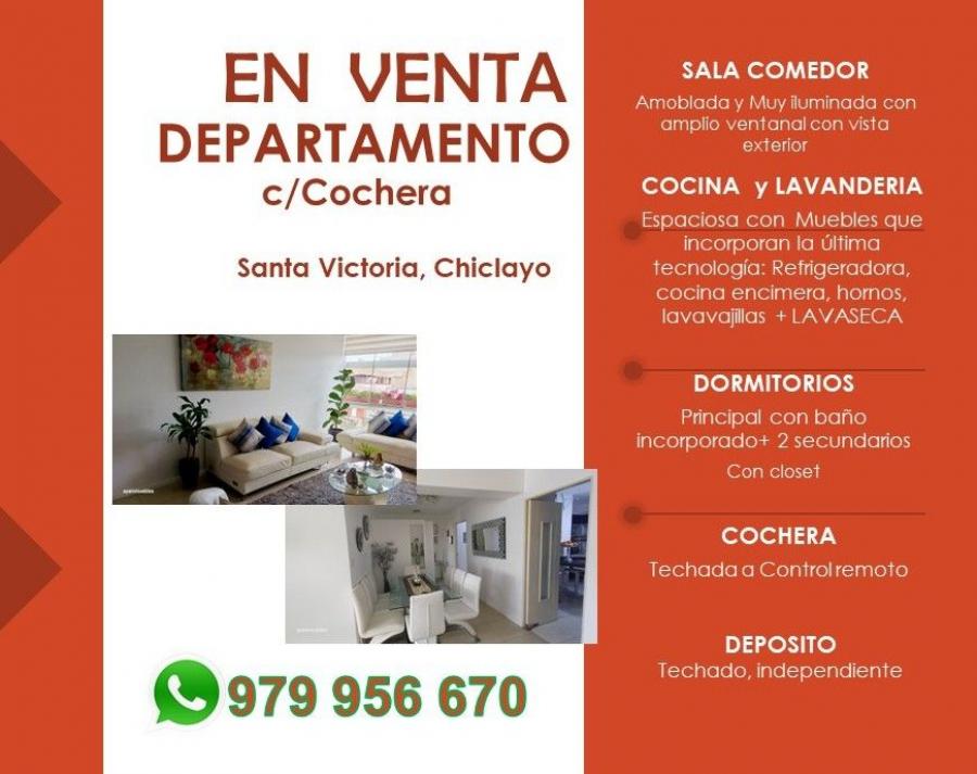 Foto Departamento en Venta en Chiclayo, Chiclayo, Chiclayo - U$D 164.998 - DEV40957 - BienesOnLine