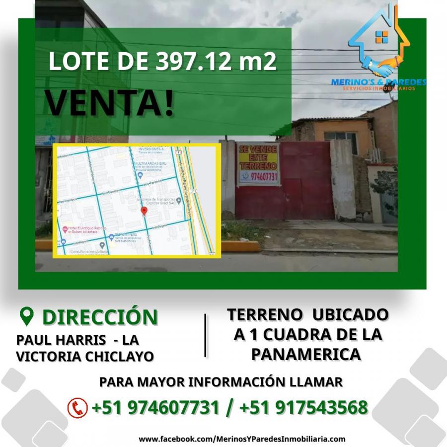 Foto Terreno en Venta en LA VICTORIA, La Victoria, Chiclayo - U$D 160.000 - TEV35230 - BienesOnLine