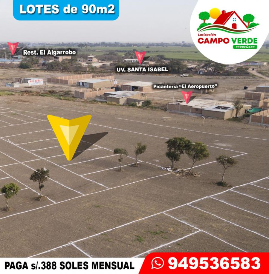 Foto Terreno en Venta en FERREAFE, DENTRO DEL PLAN DE DESARROLLO URBANO, Ferrenafe - S/. 2.000 - TEV38370 - BienesOnLine