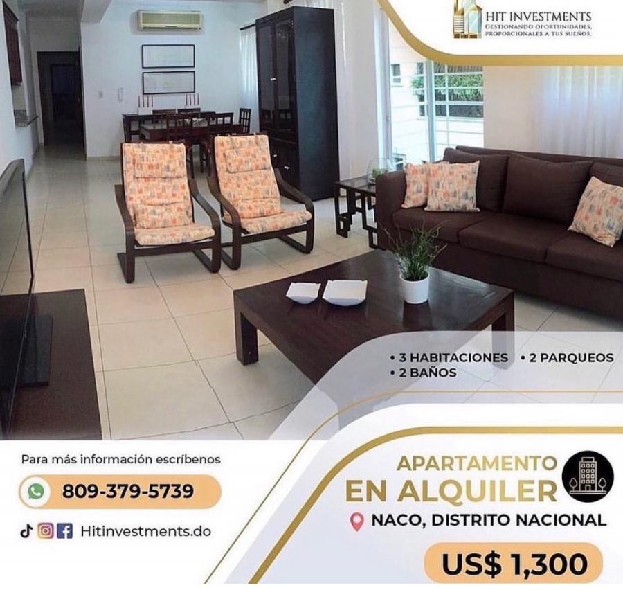 Foto Apartamento en Alquiler en Naco, Naco, Distrito Nacional - U$D 1.300 - APA23894 - BienesOnLine