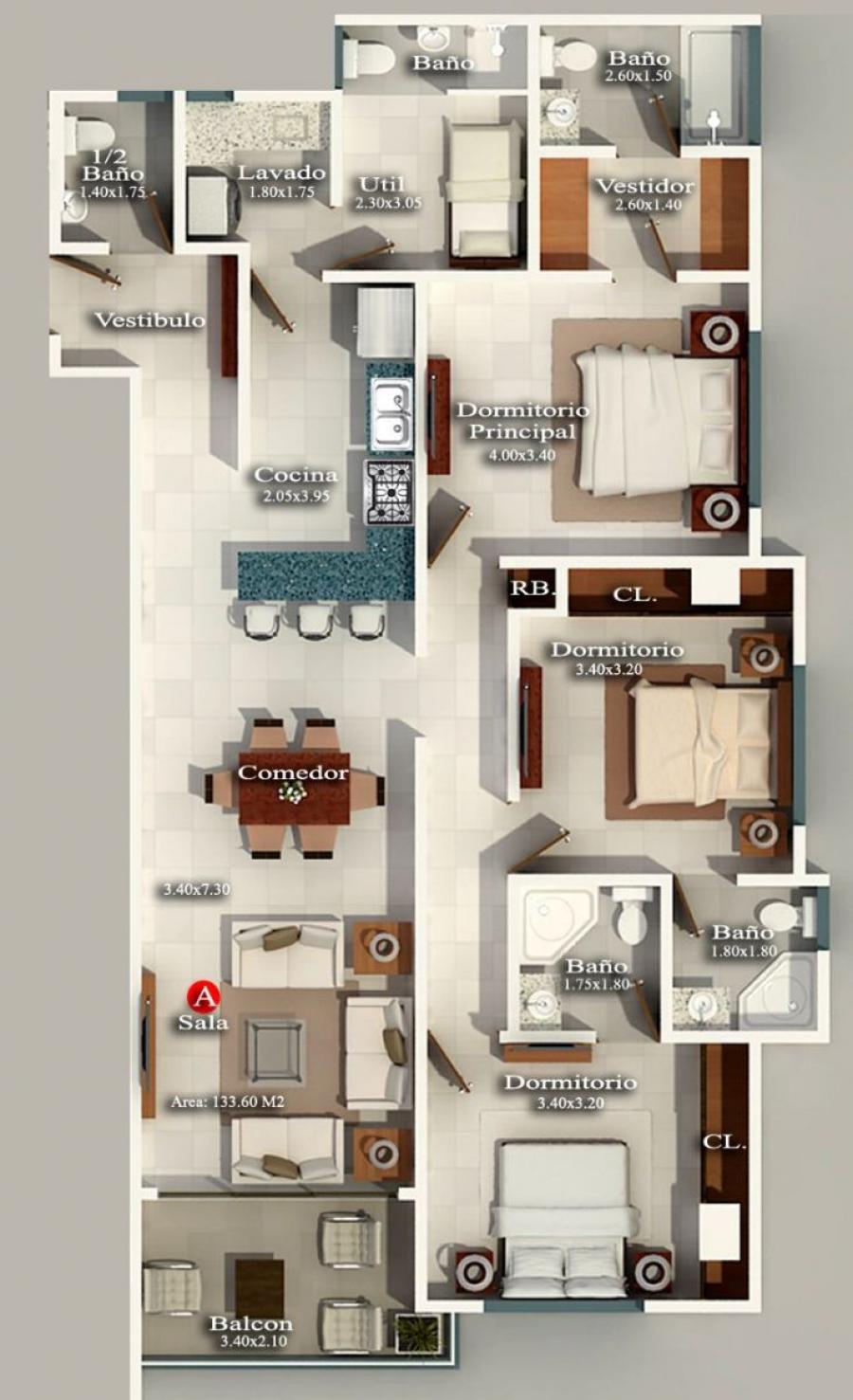 Foto Apartamento en Venta en Buena Vista, Santo Domingo - U$D 313.240 - APV32893 - BienesOnLine