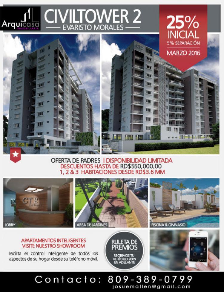 Foto Apartamento en Venta en EVARISTO MORALES, , Distrito Nacional - U$D 182.500 - APV1473 - BienesOnLine