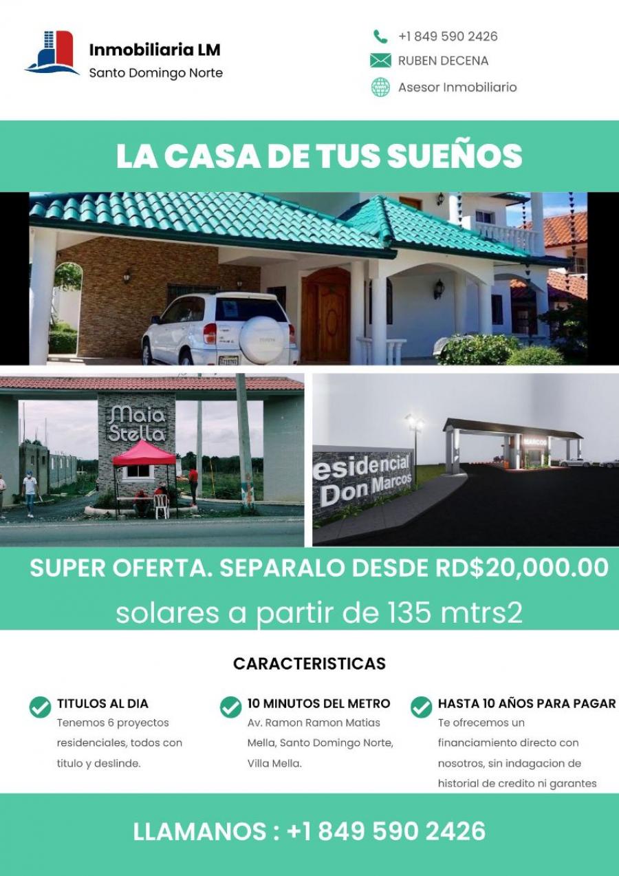 Foto Solar en Venta en villa mella, Santo Domingo Norte, Santo Domingo - $ 109.888 - SOV22335 - BienesOnLine