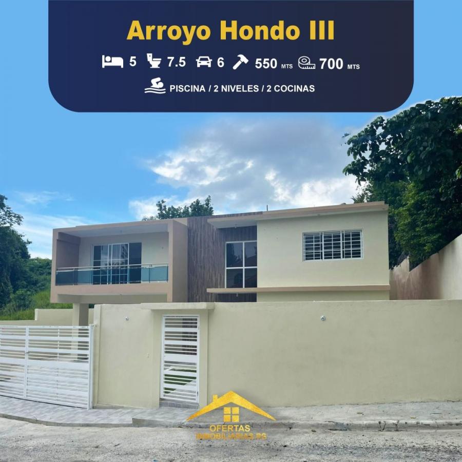 Foto Casa en Venta en Cerros de Arroyo Hondo, Distrito Nacional - U$D 550 - CAV20705 - BienesOnLine