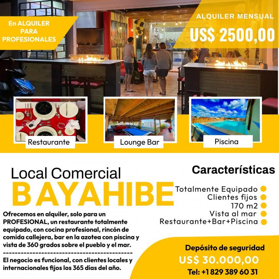 Foto Local en Alquiler en Bayahibe, La Altagracia - U$D 2.500 - LOA26994 - BienesOnLine