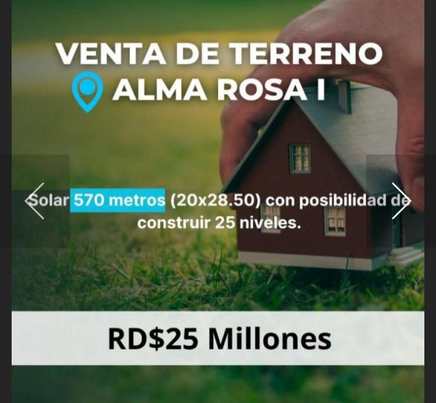 Foto Solar en Venta en Alma Rosa I, Santo Domingo Este, Santo Domingo - $ 25.000.000 - SOV33787 - BienesOnLine