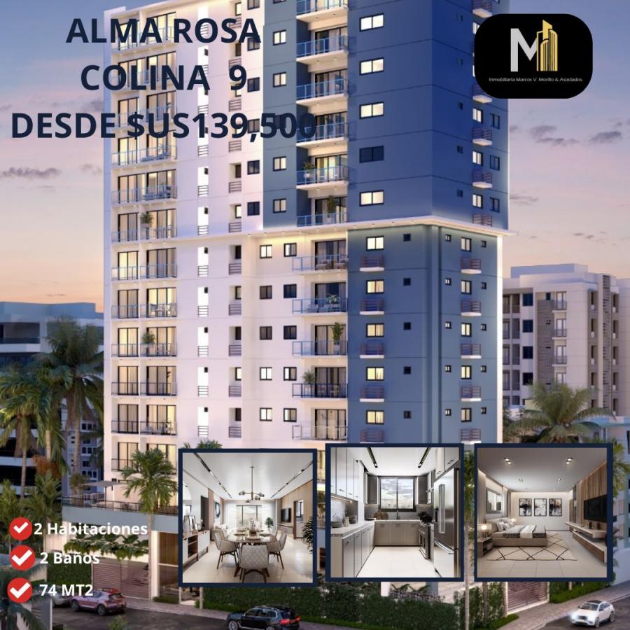 Foto Apartamento en Venta en Alma Rosa l, Proximo a la San Vicente de Paul, Santo Domingo - U$D 139.500 - APV36472 - BienesOnLine