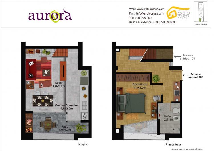 Foto Apartamento en Venta en Pocitos - Parque Rod, Montevideo, Montevideo - U$D 59.000 - APV1268 - BienesOnLine