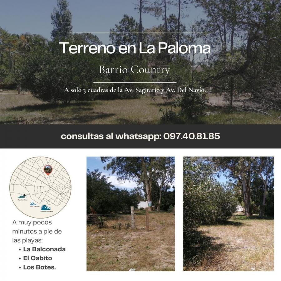 Foto Terreno en Venta en Country, La Paloma, Rocha - U$D 38.000 - TEV7702 - BienesOnLine