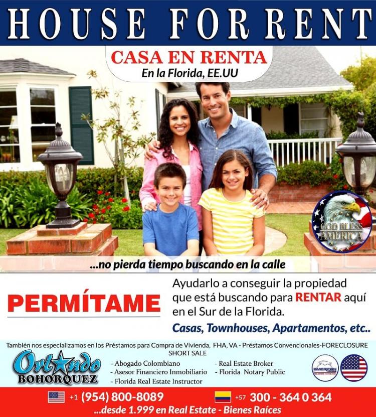 Foto Casa en Renta en Broward, Hollywood, Florida - U$D 1.600 - CAR2501 - BienesOnLine