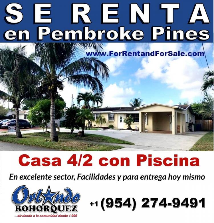 Foto Casa en Renta en Broward, Hollywood, Florida - U$D 2.800 - CAR2595 - BienesOnLine