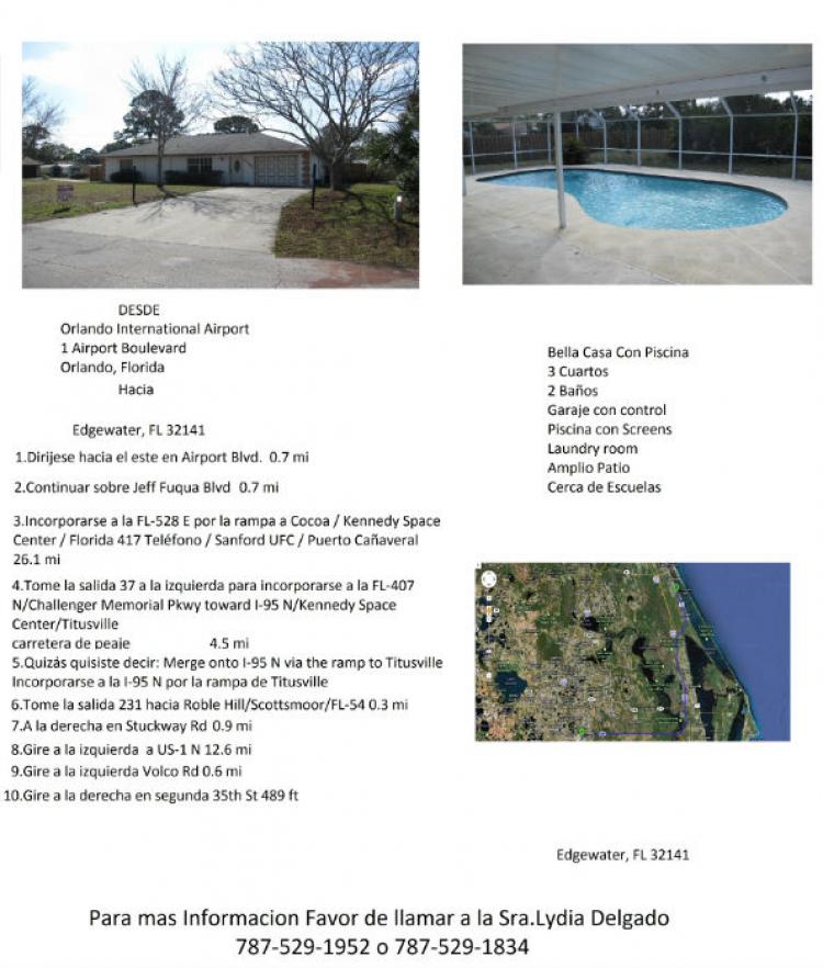 Foto Casa en Venta en Edgewater, Florida - U$D 145.000 - CAV2091 - BienesOnLine