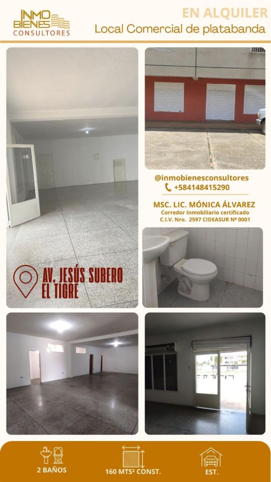 Foto Local en Alquiler en Edmundo Barrios, El Tigre, Anzoátegui - U$D 250 - LOA191910 - BienesOnLine