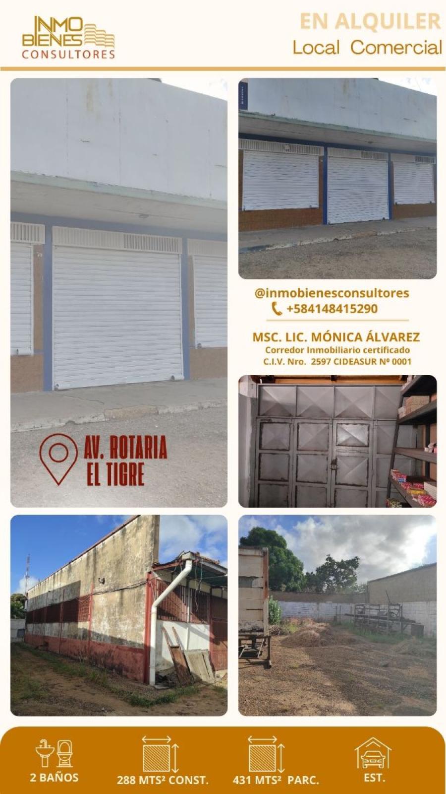 Foto Local en Alquiler en El Tigre, Anzoátegui - U$D 300 - LOA218457 - BienesOnLine