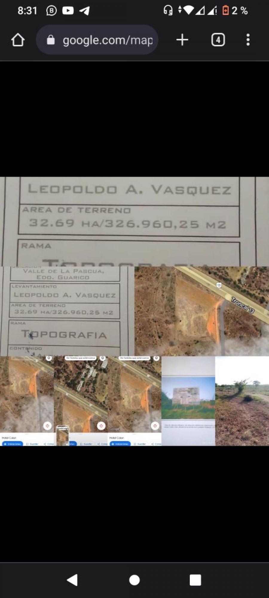 Foto Terreno en Venta en Valle de la Pascua., Valle de la Pascua, Gurico - 32 hectareas - U$D 1.500.000 - TEV200972 - BienesOnLine