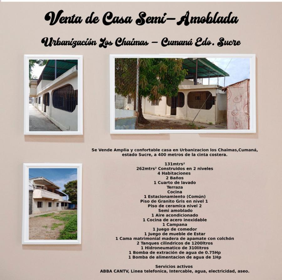 Foto Casa en Venta en Valentin Valiente, CUMANA, Sucre - U$D 30.000 - CAV172114 - BienesOnLine