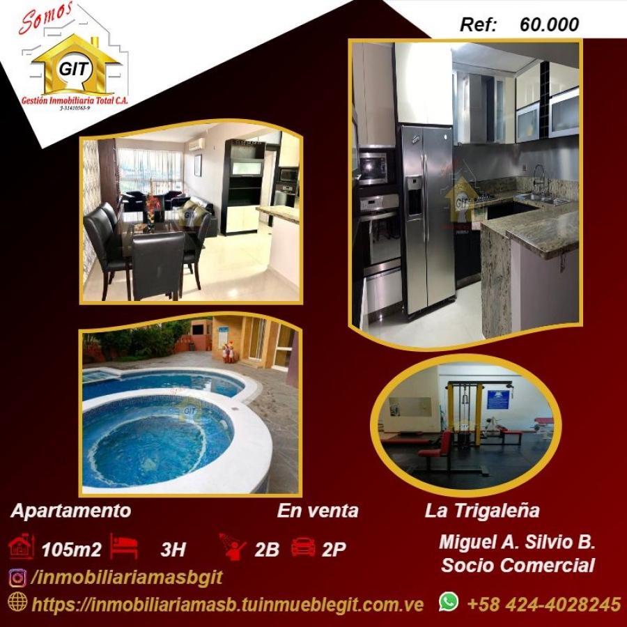 Foto Apartamento en Venta en trigalea, Valencia, Carabobo - U$D 60.000 - APV217174 - BienesOnLine