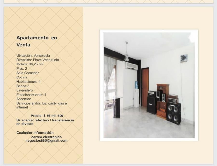 Foto Apartamento en Venta en Plaza Venezuela, Distrito Federal - U$D 36.500.000 - APV151291 - BienesOnLine