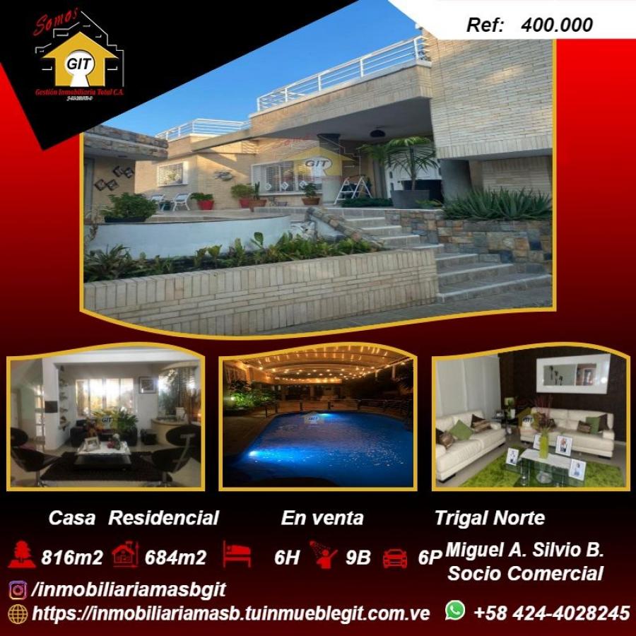 Foto Casa en Venta en Trigal Norte, Valencia, Carabobo - U$D 400.000 - CAV204917 - BienesOnLine