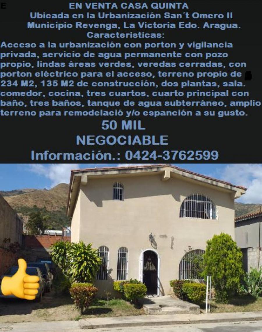 Foto Casa en Venta en El consejo, Minicipio revenga, El Consejo, Aragua - U$D 50.000 - CAV142666 - BienesOnLine