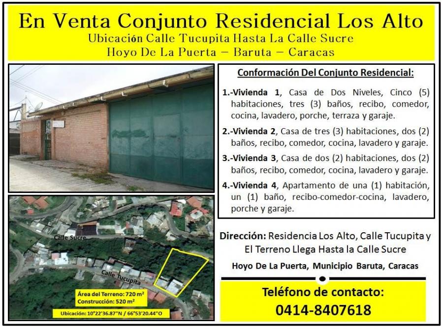 Foto Casa en Venta en Hoyo de La Puerta, Baruta, Miranda - BsF 30.000 - CAV118126 - BienesOnLine