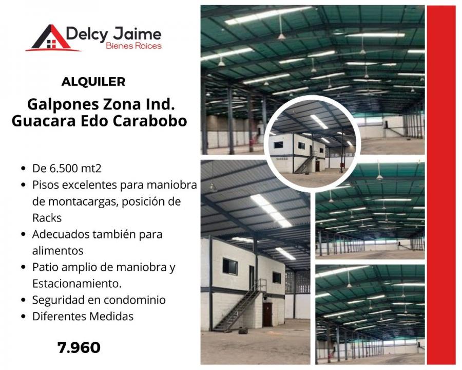 Foto Galpon en Alquiler en Guacara, Carabobo - U$D 7.960 - GAA180817 - BienesOnLine