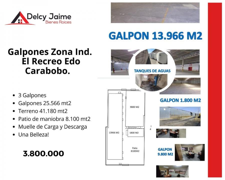 Foto Galpon en Venta en Zona Industrial El Recreo, El Recreo, Carabobo - 41 hectareas - U$D 3.800.000 - GAV196912 - BienesOnLine