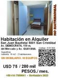 Habitacion en Alquiler en San Juan Bautista/ 5001 San Cristóbal