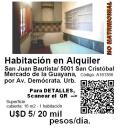 Habitacion en Alquiler en San Juan Bautista/ 5001 San Cristóbal