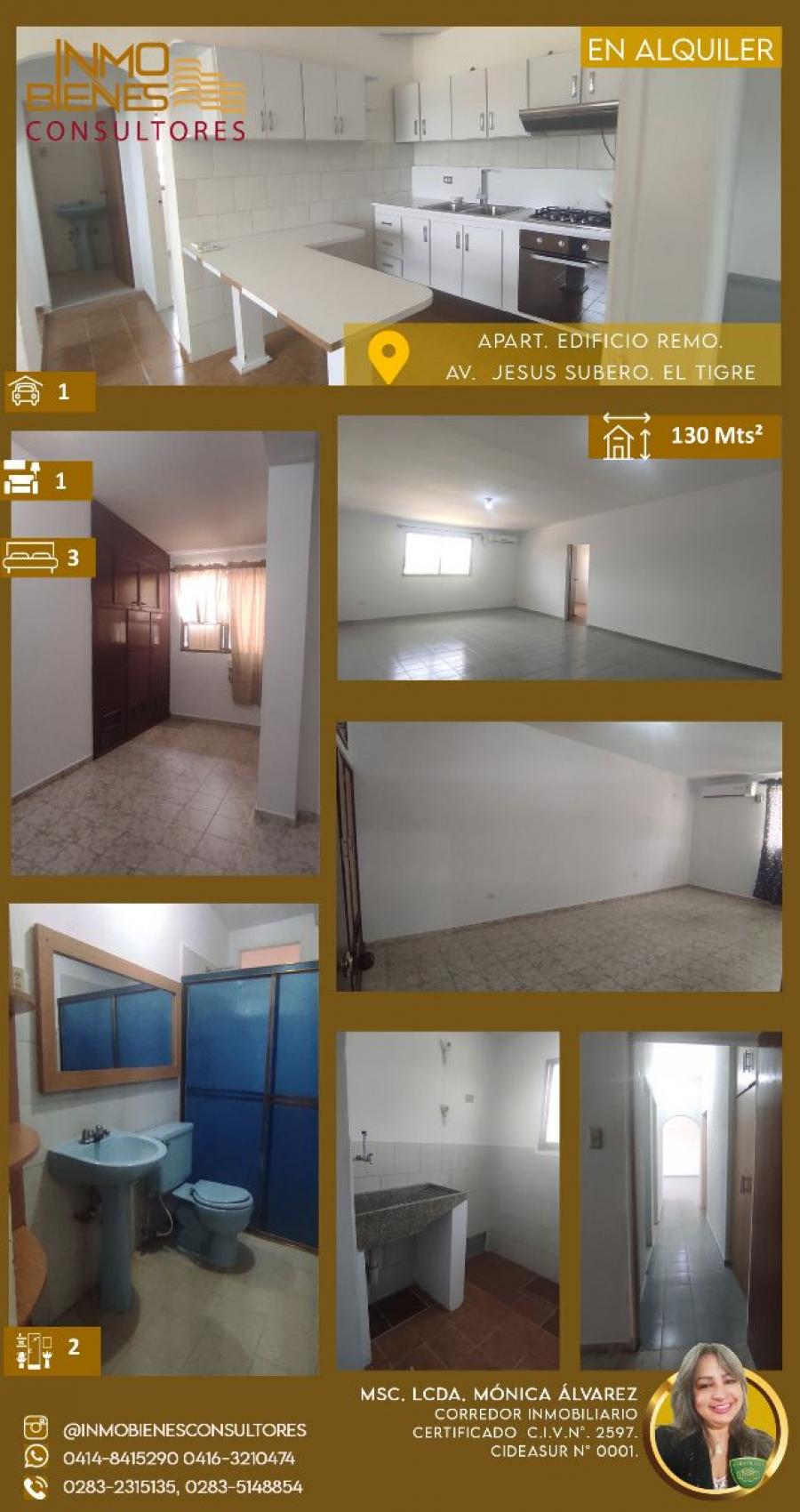 Foto Apartamento en Alquiler en El Tigre, Anzotegui - U$D 280 - APA195962 - BienesOnLine