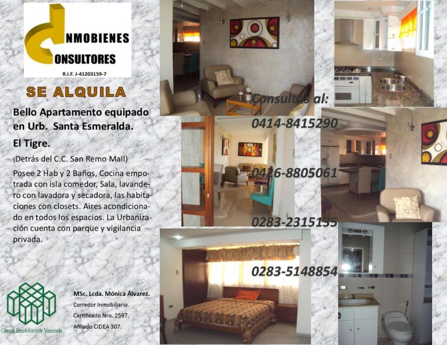 Foto Apartamento en Alquiler en Urbanizacin Santa Esmeralda, El Tigre, Anzotegui - BsF 300 - APA113965 - BienesOnLine