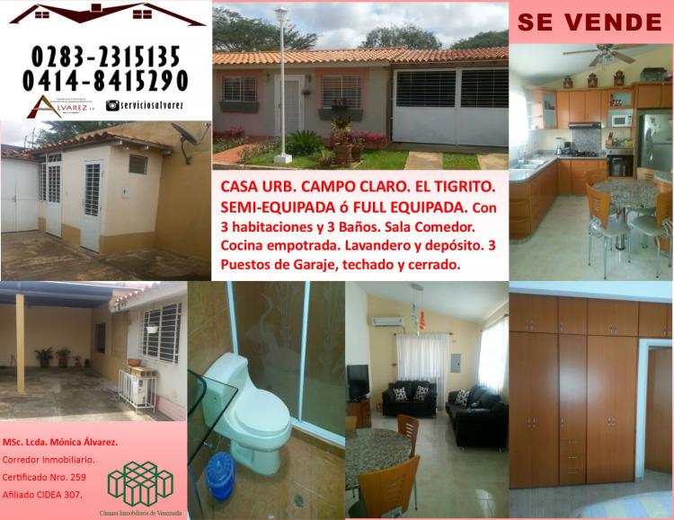 Foto Casa en Venta en El Tigrito, Anzotegui - BsF 7.200.000 - CAV110224 - BienesOnLine