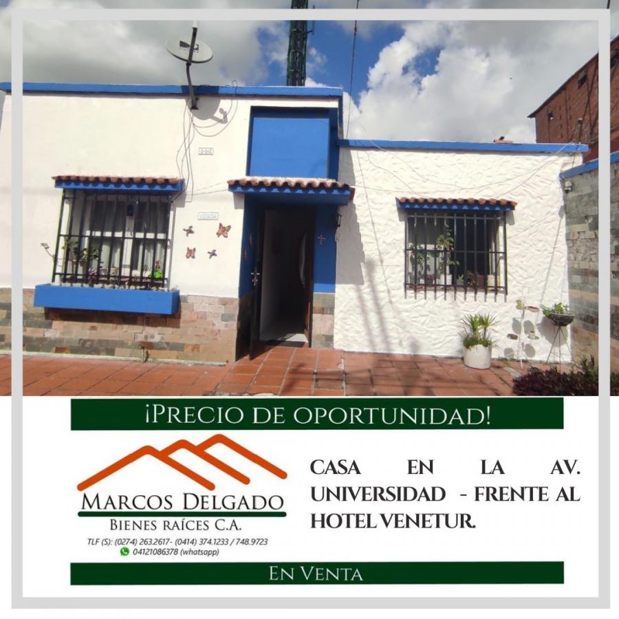 Foto Casa en Venta en Av. Universidad frente al Hotel Venetur Mrida., Mrida, Mrida - U$D 250.000 - CAV179330 - BienesOnLine