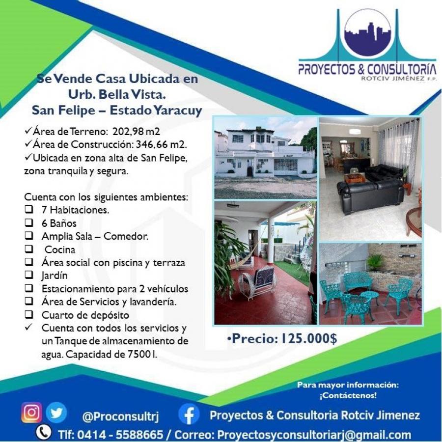 Foto Casa en Venta en San Felipe, Yaracuy - U$D 125.000 - CAV215473 - BienesOnLine