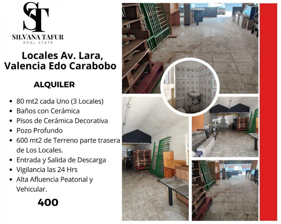 Foto Local en Alquiler en Avenida Lara, Valencia, Carabobo - U$D 400 - LOA192966 - BienesOnLine