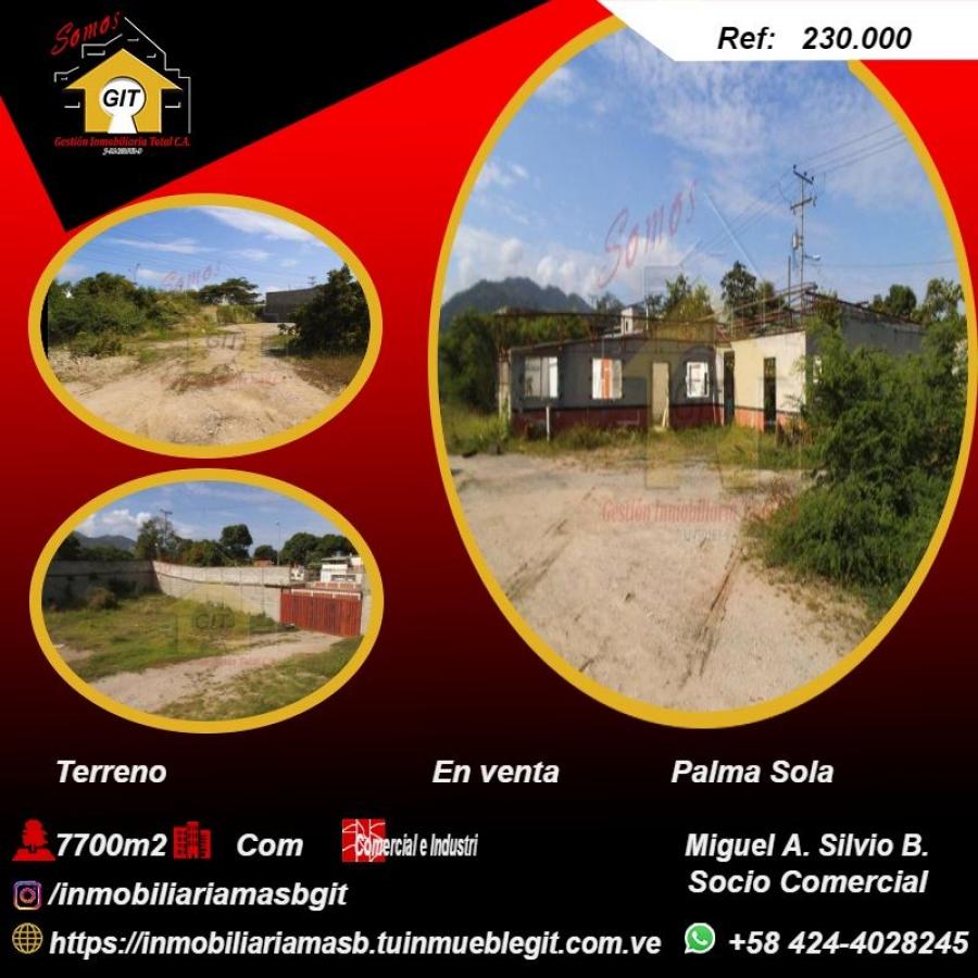 Foto Terreno en Venta en Palma Sola, Morn, Carabobo - U$D 230.000 - TEV202359 - BienesOnLine