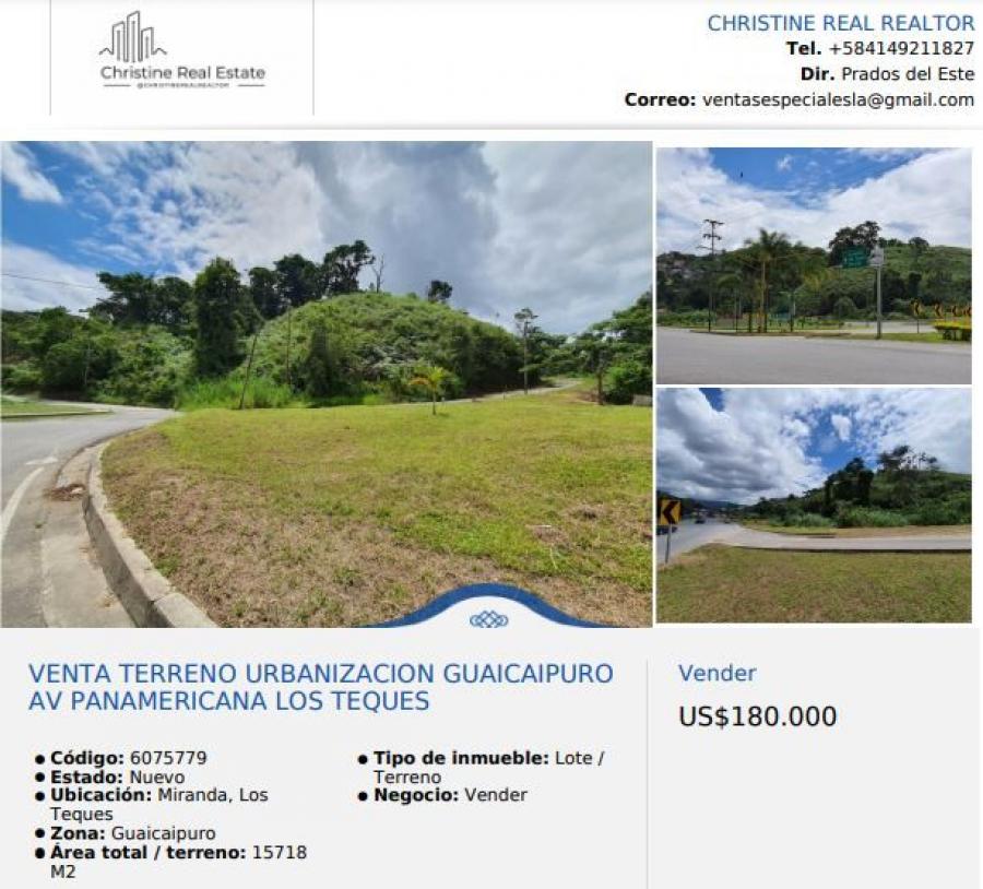 Foto Terreno en Venta en Caracas, Distrito Federal - U$D 180.000 - TEV183799 - BienesOnLine