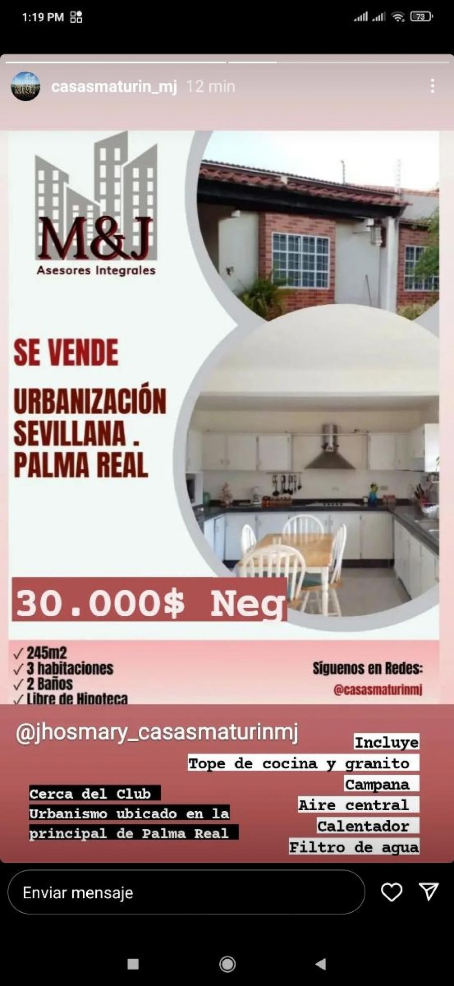 Foto Casa en Venta en Palma Real, Maturn, Monagas - BsF 30.000 - CAV187643 - BienesOnLine