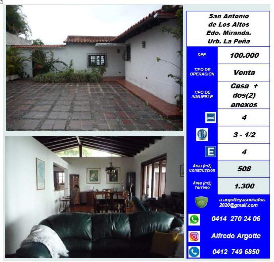 Foto Casa en Venta en San Antonio de Los Altos, Miranda - BsF 110.000 - CAV182349 - BienesOnLine